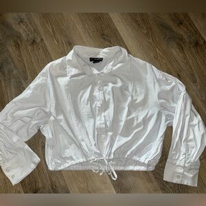 White Button-Up Women's Top